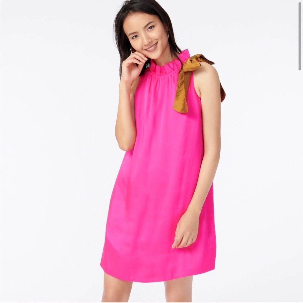 NWT swingy bow neck dress Jcrew